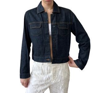 Ann Taylor Denim Jean Jacket 100% Cotton Lightweight Button Front Small